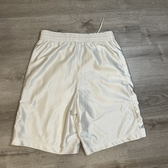 Vintage Rare Nike Basketball Dazzle Shorts Silky  Smooth White Small‎ - Picture 5 of 5